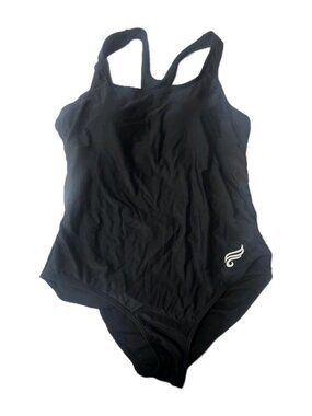 Mycharmo One Piece Swimsuit Womens XL Black UPF 50+ Scoop Neck Swimwear. WL7